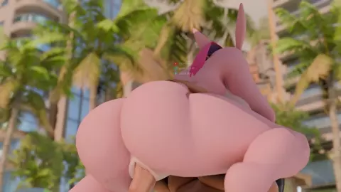 lovander in the beach V1 (Futa back view)