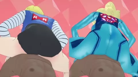 Anonbluna Android 18 Samus Aran Cynthia