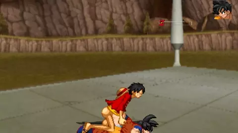 MUGEN Request#9: Luffy Fucks Son Goku