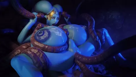 Twi’lek fucked by Cave Tentalces (Apulaz/Crossbowpussycat)