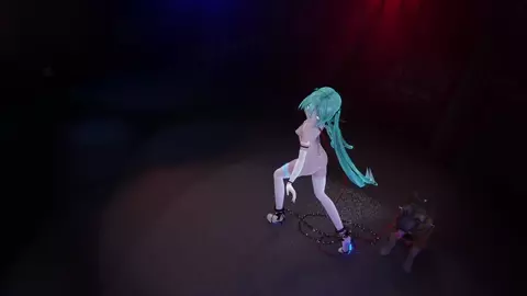 Miku and the dog