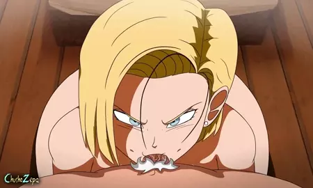 Android 18 Angry POV Blowjob
