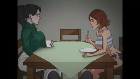 Interesting hourse with my sister