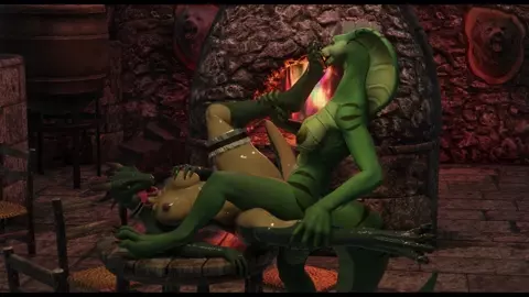 The lustful Argonian and the cobra