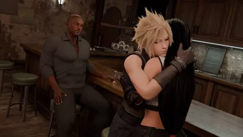 Final Fantasy - Cloud & Tifa Anniversary (Textless) [Eskand Art]