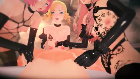 Catherine & Rin latex cuckold