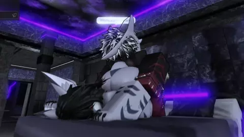 Having rough sex with a shark fan in Roblox~