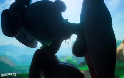 Marie's Majestic Blowjob - Animated