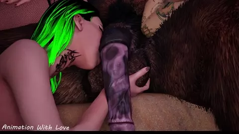 Three Girls Pleasure the Minotaur