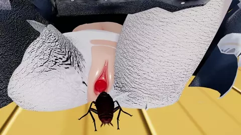[MMDWuWa]A cockroach invades Phoebe's uterus while she is unconscious and even invade