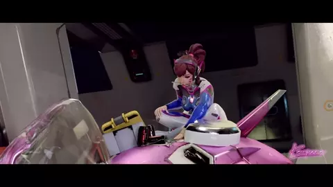 Dva get fucked and helped selfsuck by Sombra