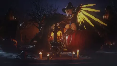 Witch Mercy ravaged hardcore by Werewolf [VGErotica]