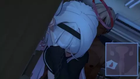 [NTR] Blue Archive Live broadcast of failed courage test - Plana's forced pregnancy