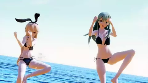 Shimakaze & Fleet Girls - Envy Cat Walk [MMD] Nimo