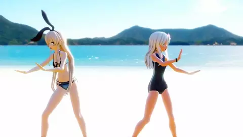 Shimakaze & Ro500 - Sekai wa Mada Hajimatte [MMD] Nimo