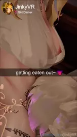 [JinkyVR] Getting EATEN OUT by @KittCatUwu after being FILLED with their CUM