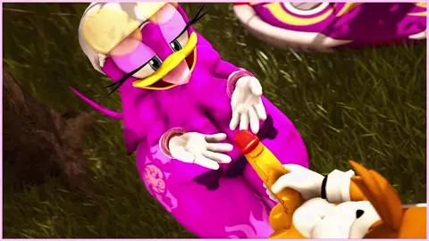 Wave receiving a ton of rain cum on face by Tails (Sound added)