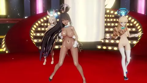 【MMDBlue-Archive】Asuna＆Karin＆Toki Bunny WAVE omake