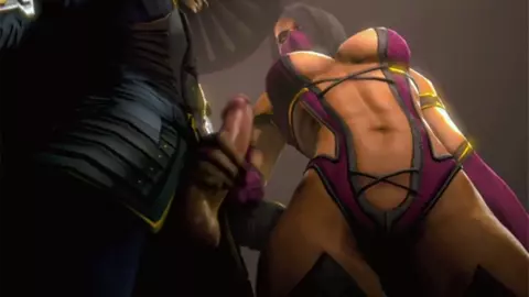 Mileena handjob Raiden
