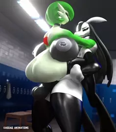 [Kasdaq] Yukivander giving gardevoir some hard plaps [Sound Added]