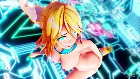 [4K Futafied] Kagamine Rin x Horny Toy - Gomu (A-F) [MrGlot]