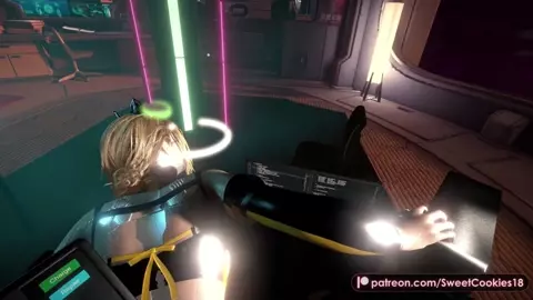 Blonde Android Gives Messy Blowjob Before Hard Fucking